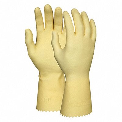 J4452 Chemical Gloves M 12in. L Amber Latex PR MPN:5080E