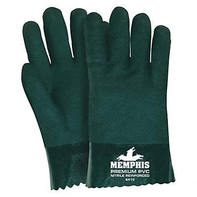 Gloves PVC L 10 in L Jersey PR PK12 MPN:6410