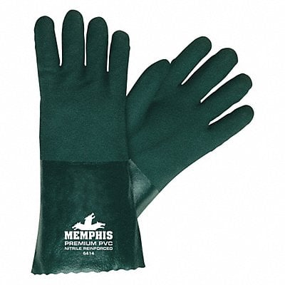 Chemical Gloves L 14 in.L Green PVC PK12 MPN:6414