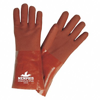 Gloves PVC L 14 in L Gauntlet PR PK12 MPN:6454S