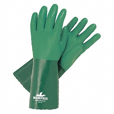 J4425 Chemical Gloves L 14 L Green PR MPN:6914L