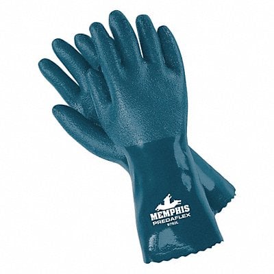 Chemical Gloves L 12 in L Rough PR MPN:9792L