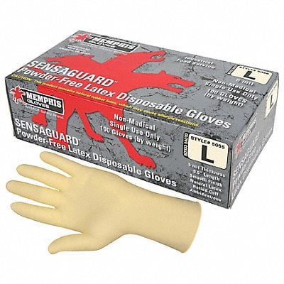 Disposable Gloves Rubber Latex XL PK100 MPN:5055XL