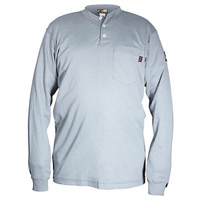 K3895 FR Long Sleeve Shirt Gray 4XL Regular MPN:H1GX4