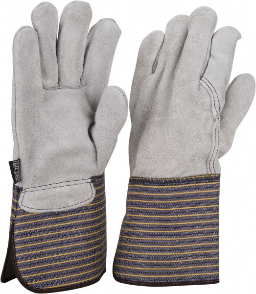 Gloves: Size L, Fleece-Lined, Cowhide MPN:1418A