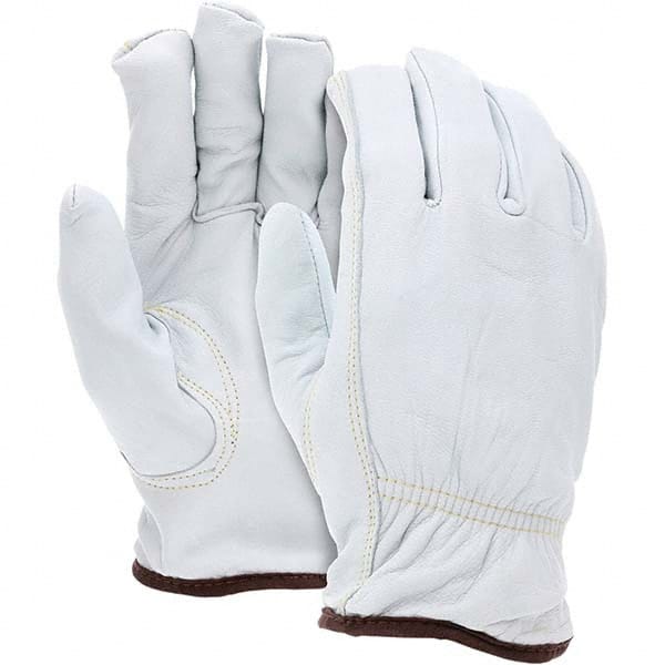 Cut, Puncture & Abrasive-Resistant Gloves: Size M, ANSI Cut A4, ANSI Puncture 4, Leather & HPPE MPN:3613HM