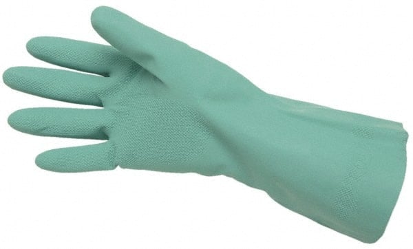 Chemical Resistant Gloves: Large, 15 mil Thick, Nitrile, Supported MPN:5319