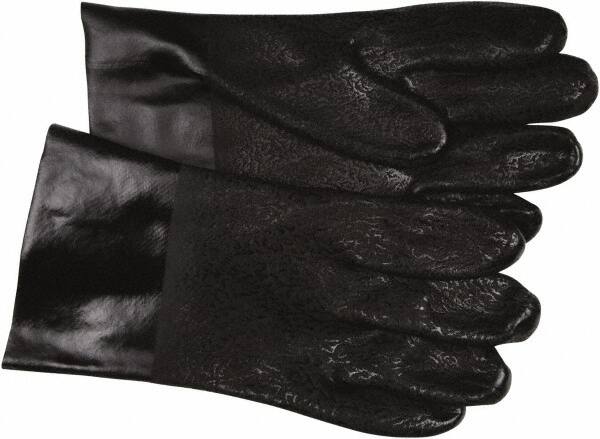 Chemical Resistant Gloves: Large, 59 mil Thick, Polyvinylchloride, Supported MPN:6510SJ