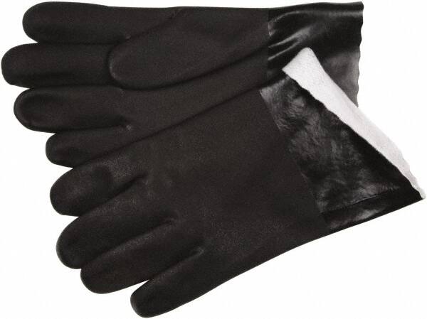 Chemical Resistant Gloves: Large, 59 mil Thick, Polyvinylchloride, Supported MPN:6521SJ