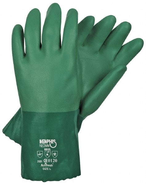 General Purpose Work Gloves: Small, Neoprene Coated, Cotton Interlock MPN:6912S