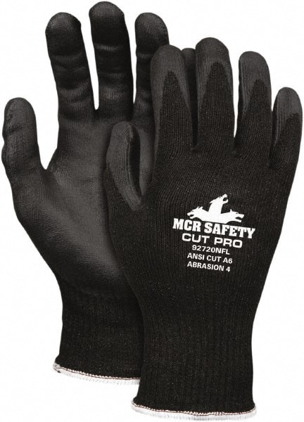 Cut, Puncture & Abrasive-Resistant Gloves: Size L, ANSI Cut A6, ANSI Puncture 4, Nitrile, Synthetic MPN:92720NFL