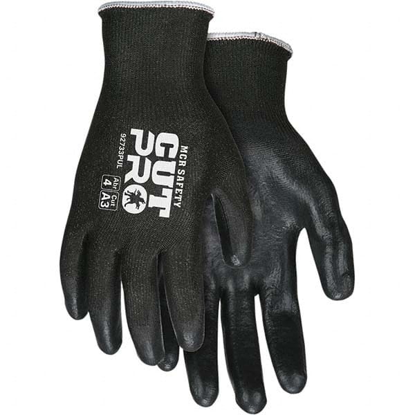 Cut, Puncture & Abrasive-Resistant Gloves: Size L, ANSI Cut A3, ANSI Puncture 3, Polyurethane, HPPE MPN:92733PUL