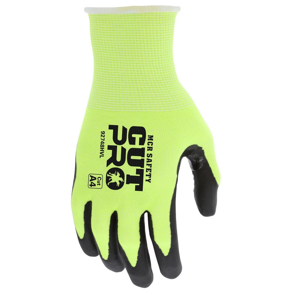 Cut, Puncture & Abrasive-Resistant Gloves: Size L, ANSI Cut A4, ANSI Puncture 3, Nitrile, HPPE MPN:92748HVL