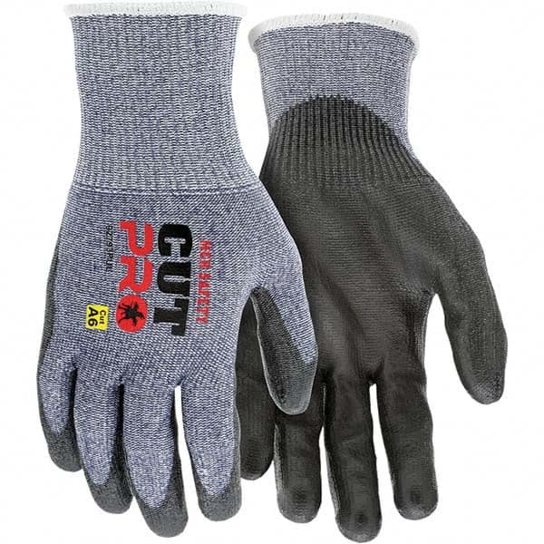 Cut, Puncture & Abrasive-Resistant Gloves: Size L, ANSI Cut A6, ANSI Puncture 4, Polyurethane, HPPE MPN:92793PUL