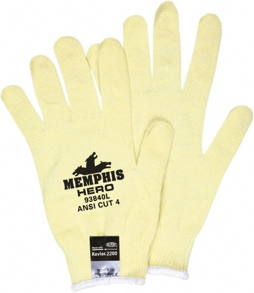 Cut-Resistant Gloves: Size S, ANSI Cut A6, Kevlar MPN:93840S