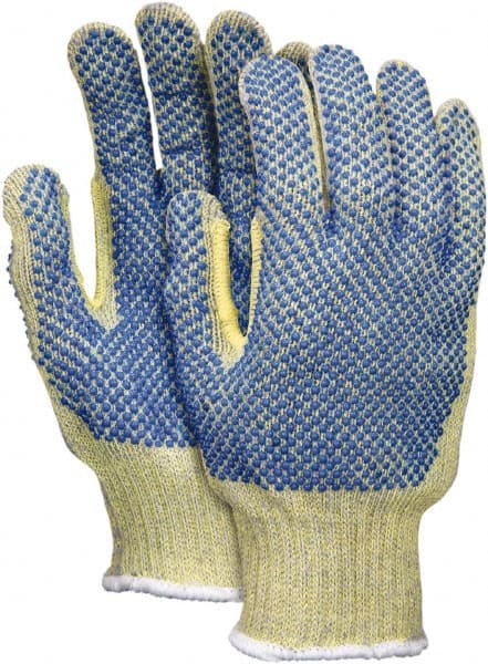 Cut-Resistant Gloves: Size L, ANSI Cut 5, Polyvinylchloride, Kevlar MPN:93859L