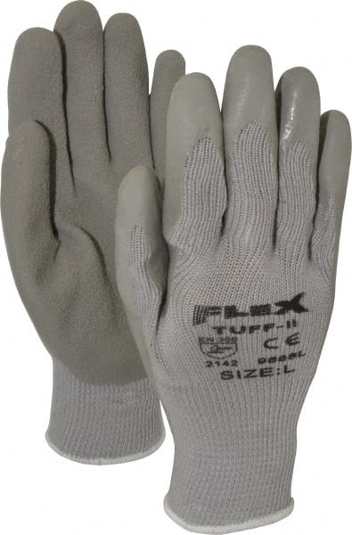 General Purpose Work Gloves: Large, Latex Coated, Cotton Blend MPN:9688L