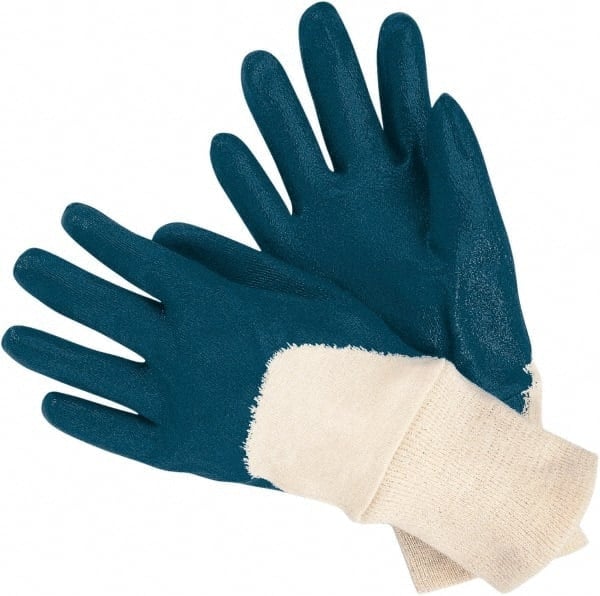 General Purpose Work Gloves: Medium, Nitrile Coated, Cotton Blend MPN:97980M