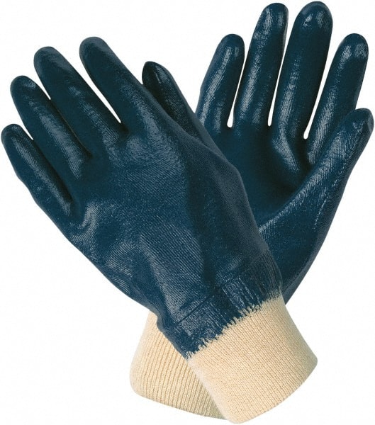 General Purpose Work Gloves: Medium, Nitrile Coated, Cotton Blend MPN:97981M