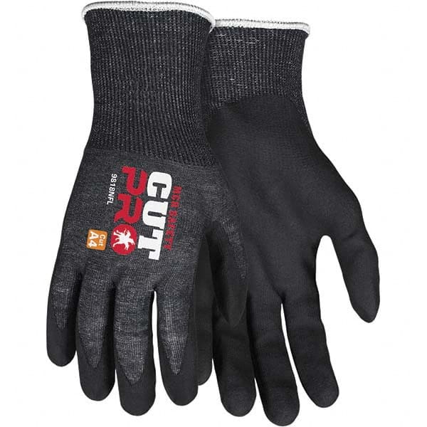 Cut, Puncture & Abrasive-Resistant Gloves: Size M, ANSI Cut A4, ANSI Puncture 4, Nitrile, HPPE MPN:9818NFM