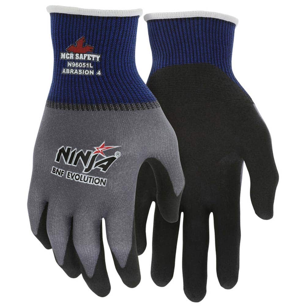Abrasion-Resistant Gloves: Size M, Nitrile, Nylon & Nylon Blend MPN:N96051M