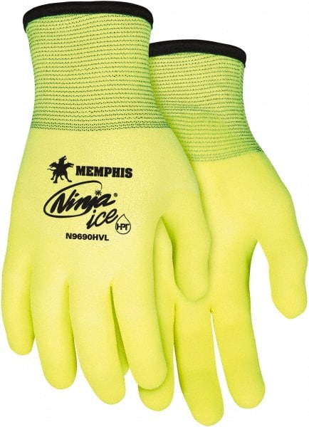 General Purpose Work Gloves: Medium, Latex Coated, Nylon MPN:N9690HVM