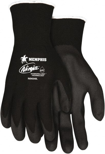 Puncture and Abrasion-Resistant Gloves: Size L, ANSI Puncture 2, Nylon Blend MPN:N9699L