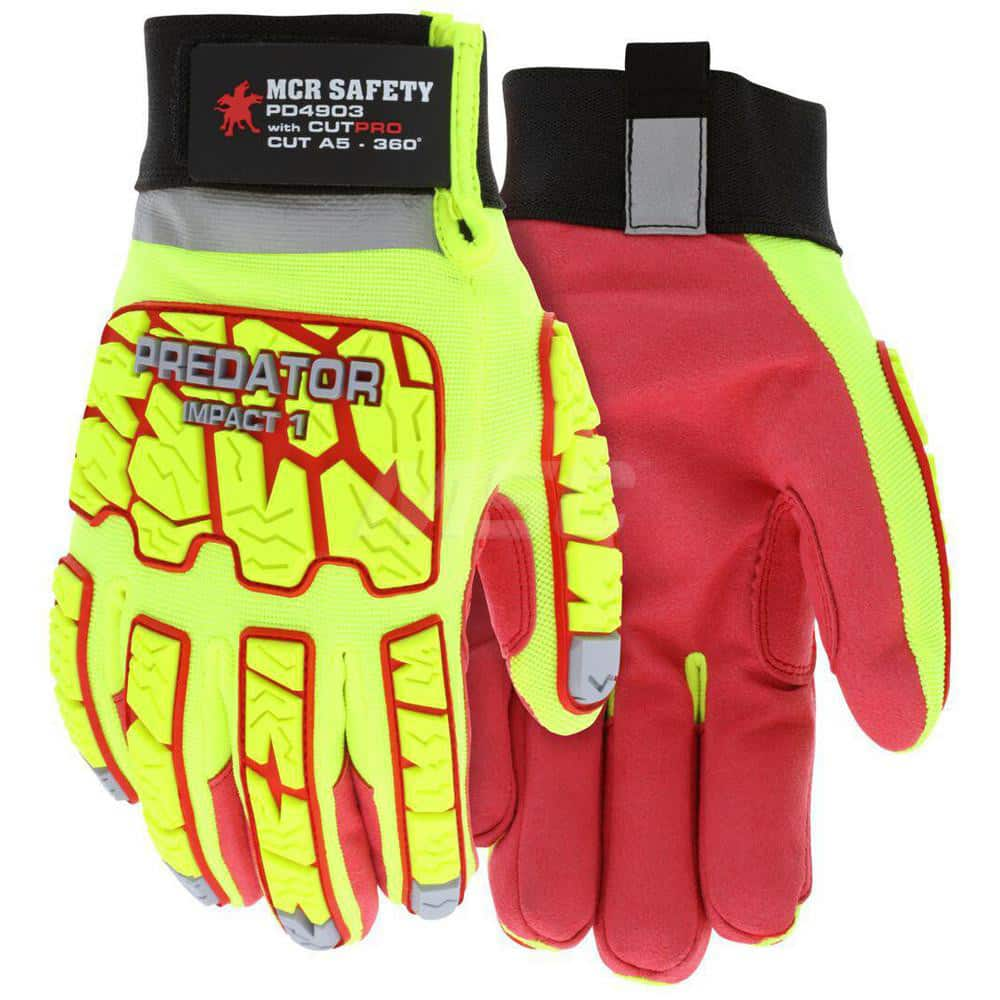 Cut, Puncture & Abrasive-Resistant Gloves: Size L, ANSI Cut A5, ANSI Puncture 3, Synthetic Leather MPN:PD4903L