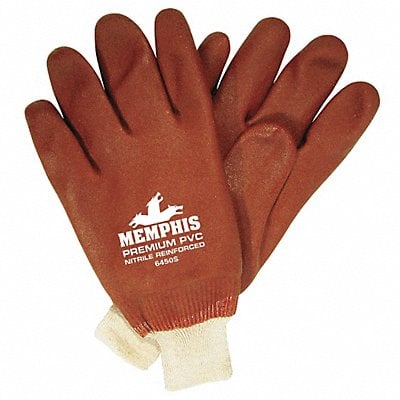 Gloves PVC L 10 in L Jersey Knit PR PK12 MPN:6450S