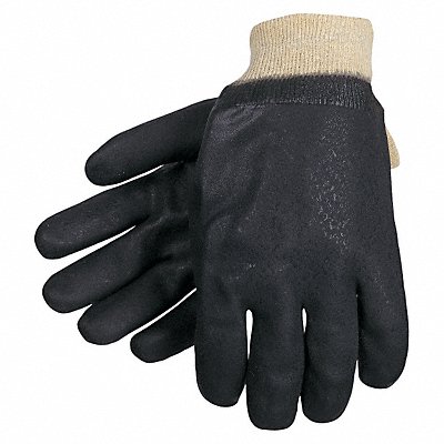 Gloves PVC L 10 in L Knit PR PK12 MPN:6500SJ