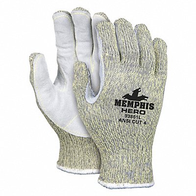 Leather Gloves Gray S PR MPN:93861S