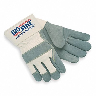D1583 Leather Gloves Gray/Tan S PR MPN:1700S