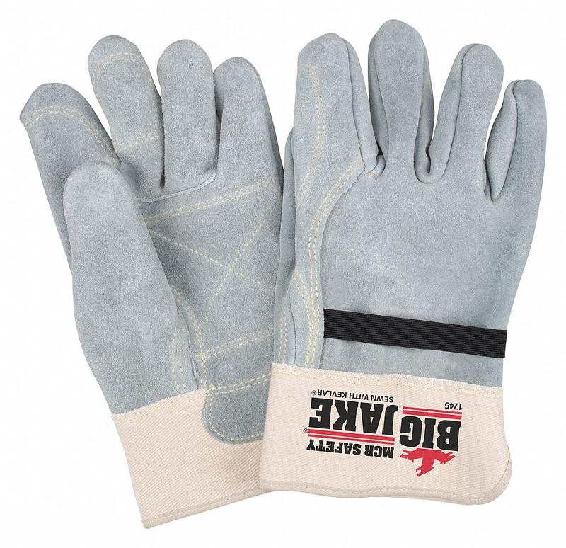J7532 Leather Gloves Gray L PK12 MPN:1745L