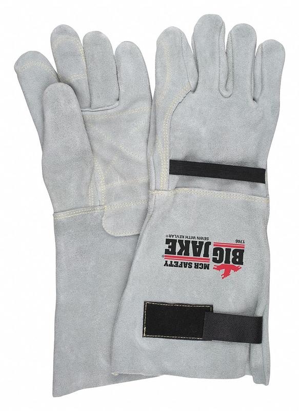 J7533 Leather Gloves Gray S PK12 MPN:1746S