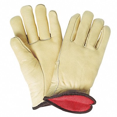 Leather Gloves Beige L PK12 MPN:3260L