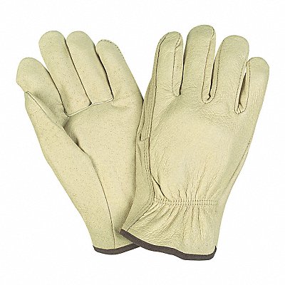 J3534 Leather Gloves Beige L PK12 MPN:3400L