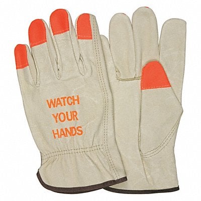 Leather Gloves Beige S PK12 MPN:3413HVIS