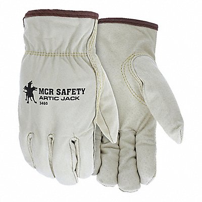 Leather Gloves Beige M PK12 MPN:3460M