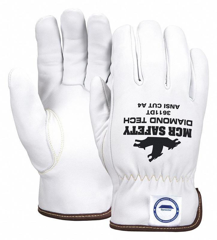 J7530 Leather Gloves White L PR MPN:3611DTL