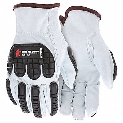 Leather Gloves White M PK12 MPN:36136M