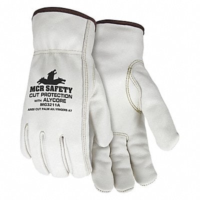 K2610 Leather Gloves Beige L PR MPN:MG3211AL