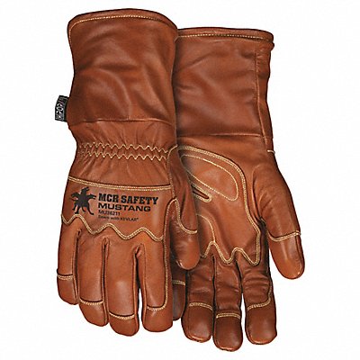 Leather Gloves Brown 2XL PR MPN:MU36211XXL