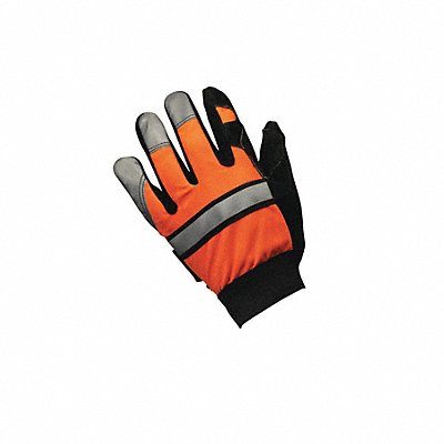 Leather Gloves Hi Vis Orange XL PR MPN:911DPXL