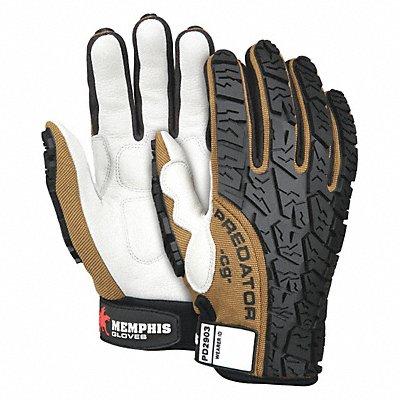 Mechanics Gloves M White/Black/Brown PR MPN:PD2903M