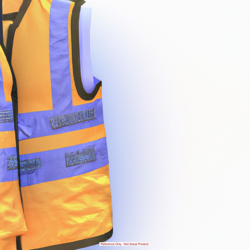 Safety Vest Orange Polyester Mesh MPN:V201