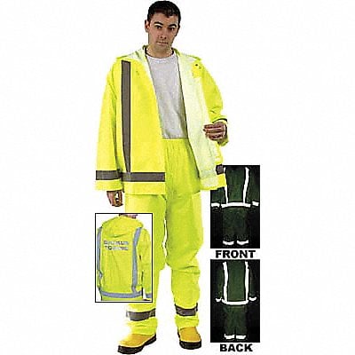 Rain Pants Class E Yellow/Green M MPN:500RPWM