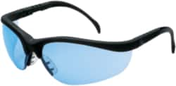 Safety Glass: Scratch-Resistant, Polycarbonate, Blue Lenses, Full-Framed, UV Protection MPN:0478264/8937426