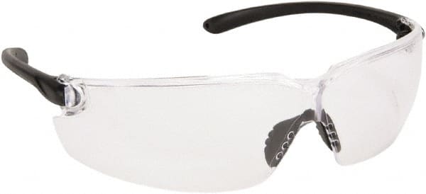 Safety Glass: Scratch-Resistant, Polycarbonate, Clear Lenses, Frameless, UV Protection MPN:BL110