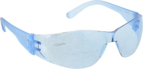 Safety Glass: Scratch-Resistant, Polycarbonate, Light Blue Lenses, Full-Framed MPN:CL113