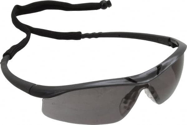 Safety Glass: Scratch-Resistant, Polycarbonate, Gray Lenses, Full-Framed, UV Protection MPN:DL112